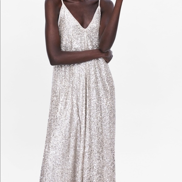 BLOGGERS FAV ZARA LIMITED EDITION SEQUINS DRESS - Picture 5 of 7